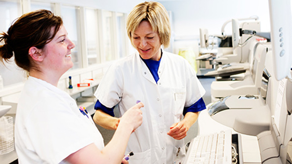 To laboratoriemedarbejdere