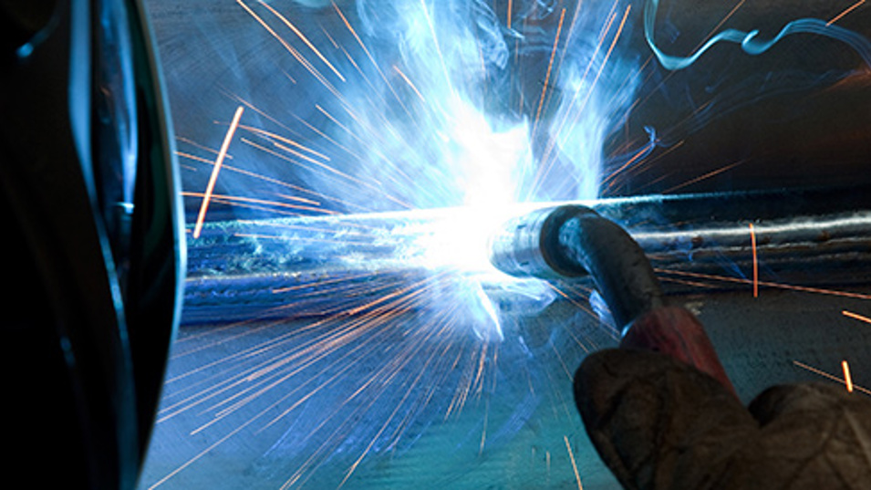 Svejsning på et rør