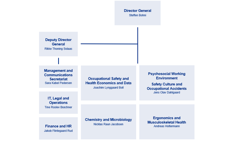 Diagram of the organisation of NFA