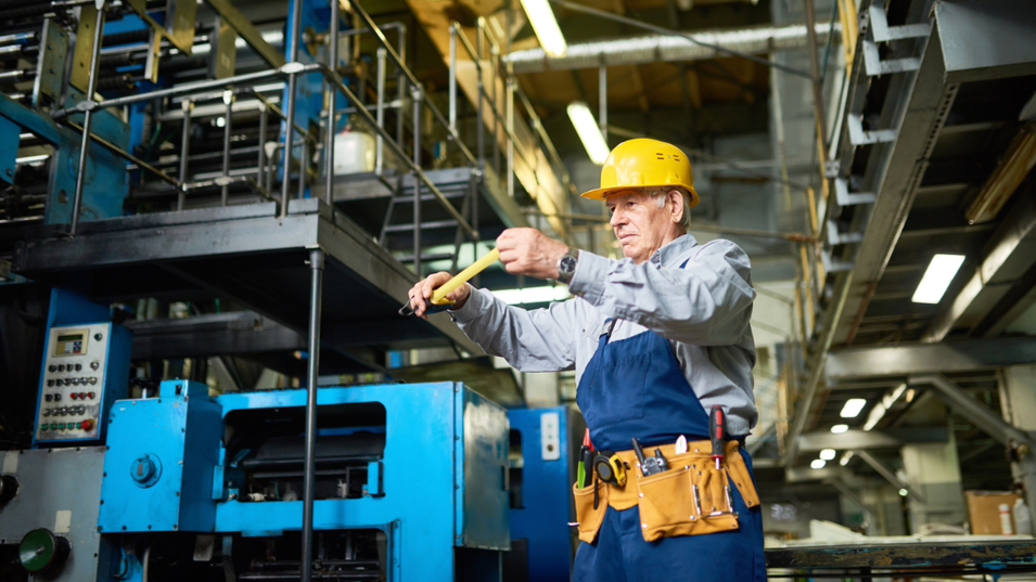 Senior på arbejde