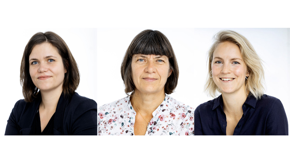 Billeder af tre kvindelige forskere fra NFA