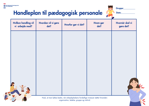 Handleplan til pædagogisk personale
