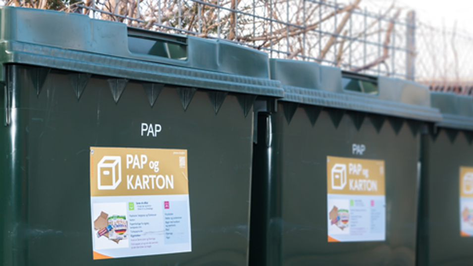 Affaldscontainere til pap