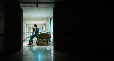 Natarbejde på et hospital