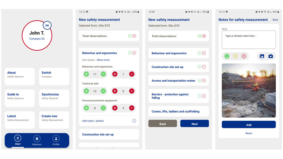 Nyt i Safety Observer App 3.0