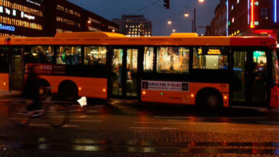 En bus der kører om natten