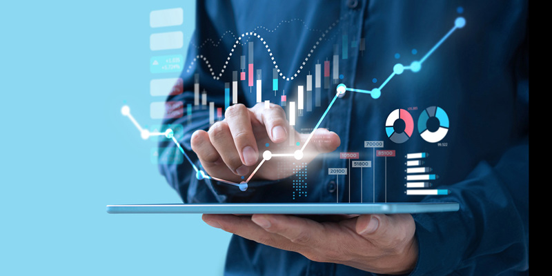 Visual representation of a person creating data tables